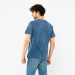 Kaotiko M/C WASHED MOON PHASES T-shirt INDIGO