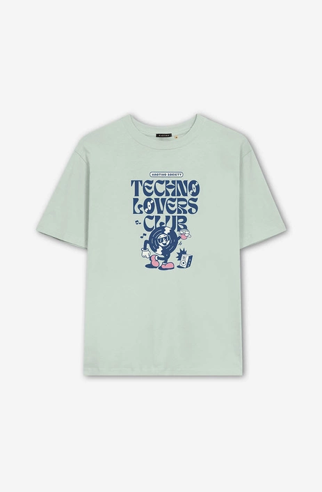 Kaotiko Washed Techno Lovers Club Apple Green T-shirt AP064-01-G002