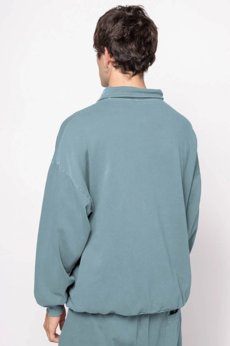 Kaotiko Blue Washed Daylen Sweatshirt