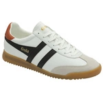 Gola Classics Men's Torpedo Leather Trainers CMB622WX White/Black/Moody Orange