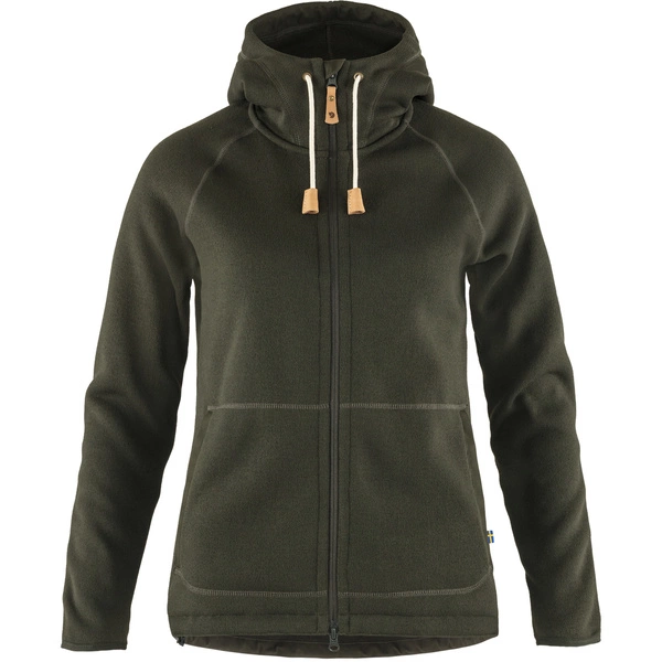 Fjallraven Ovik Fleece Hoodie W F89516-662 Deep Forest