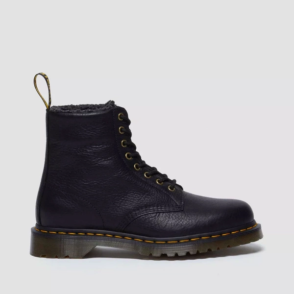 Dr. Martens fur-lined boots 1460 Grizzly black 31873001
