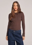 Coalition CLTN FARON Women's long-sleeve T-shirt – chocolate