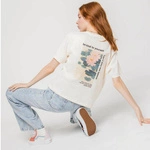 Kaotiko Japan Garden Washed T-shirt Ivory