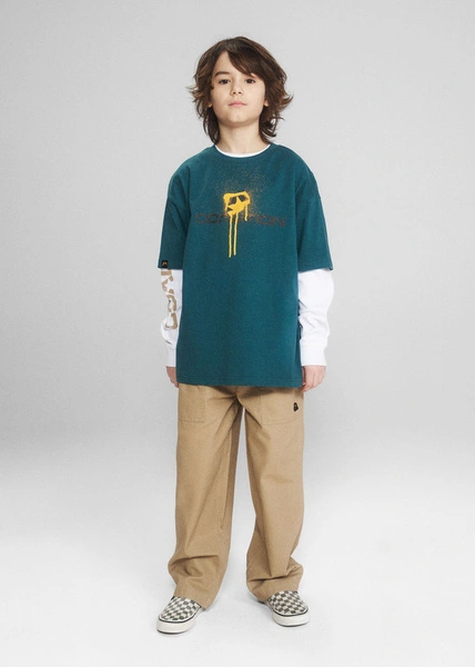 Coalition CLTN SK8 K 04 Kids' T-shirt – turquoise