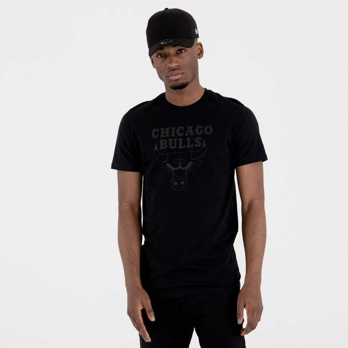 NEW ERA Chicago Bulls Team Logo Black T-Shirt