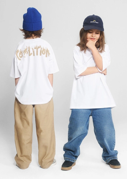 Coalition CLTN SK8 K 01 Kids' T-shirt – white