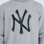 NEW ERA New York Yankees MLB Team Logo Grey Crew Neck Sweatshirt