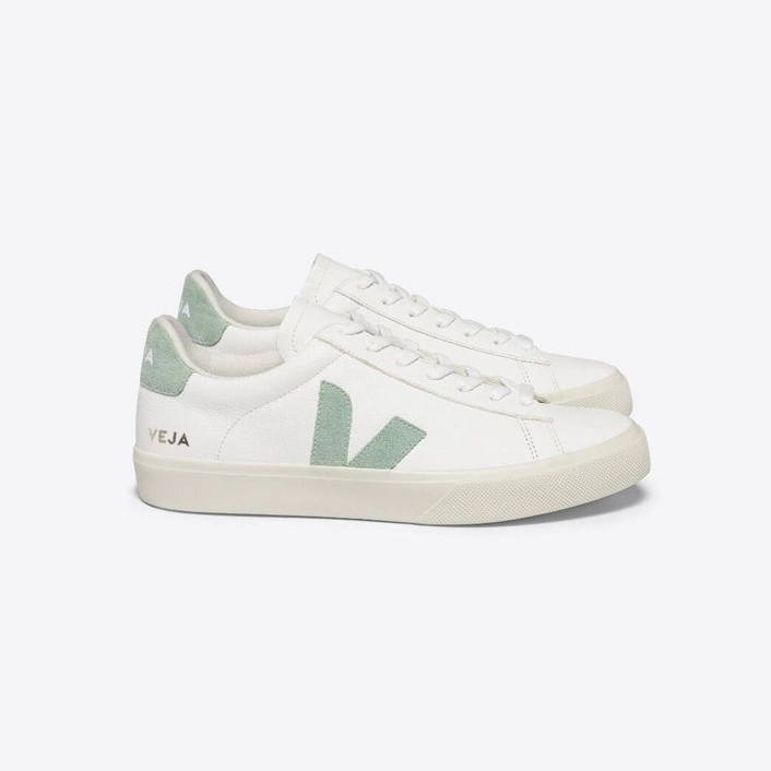 Veja CAMPO CHROMEFREE LEATHER WHITE MATCHA