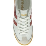 Gola Women's Torpedo Leather Trainer CLB622WU White/Clay/Pearl Pink