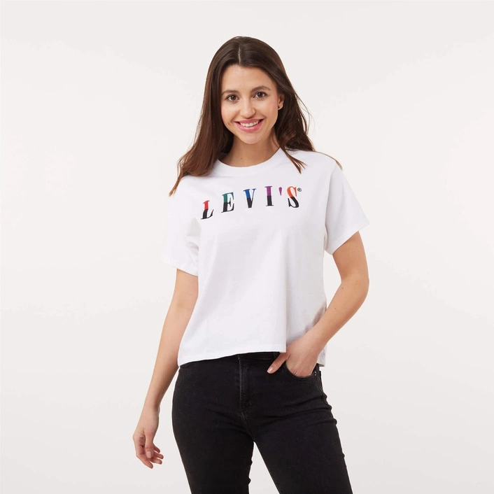 Levi's GRAPHIC VARSITY SERIF TEE White