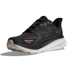 Hoka WOMEN'S CLIFTON 9 BLACK/ROSE GOLD