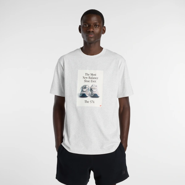 New Balance Men's Grey T-shirt MT61B0WFAHH