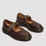 Dr. Martens Mary Jane Shoes Flower Crazy Horse Women's Dark Brown 42391200