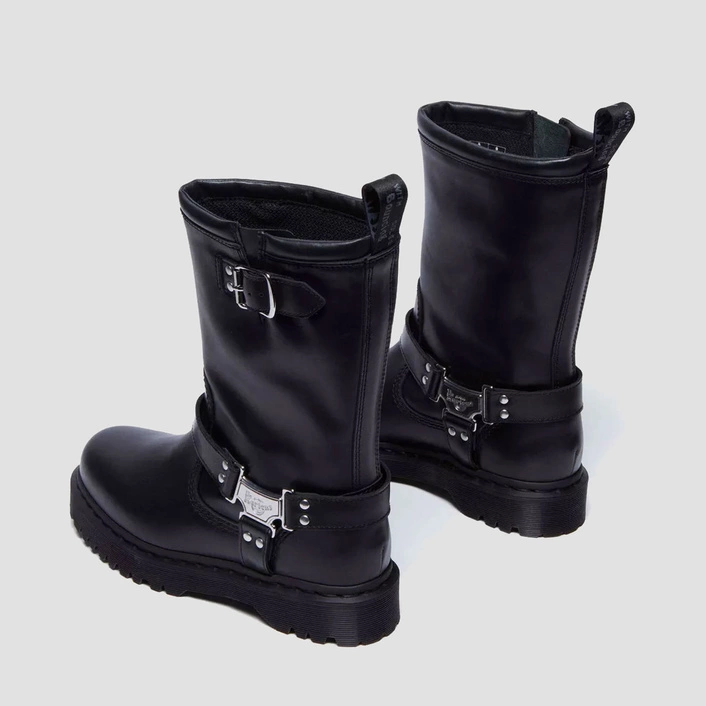 Dr. Martens Biker Boots Anistone Hi Wanama Black 32199001
