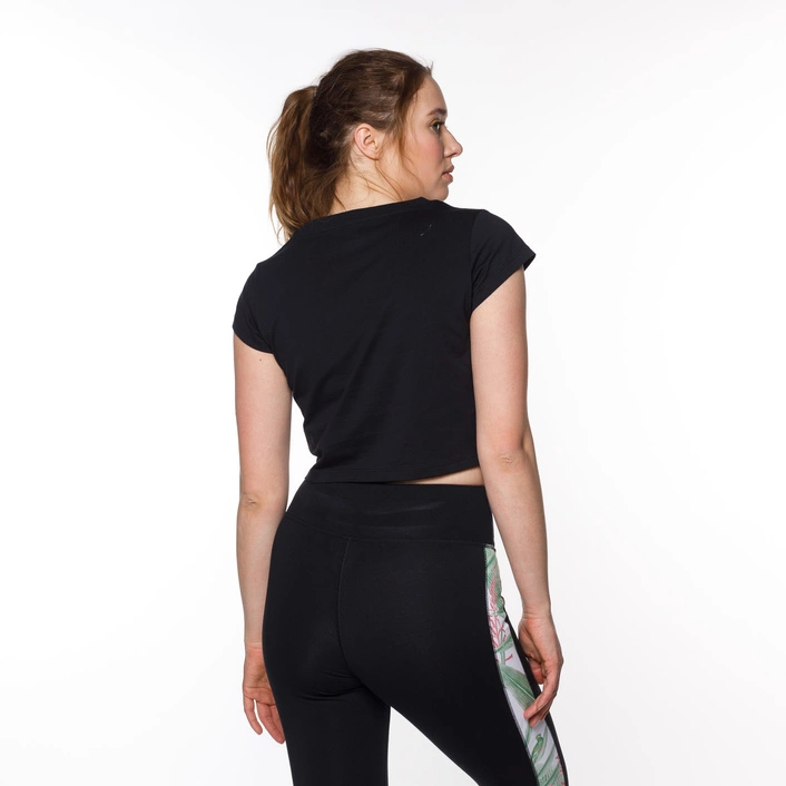 New Balance Women's Essentials Botanical T-Shirt Black