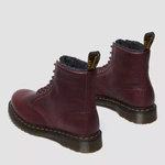 Dr. Martens fur-lined boots 1460 Grizzly cherry red 31873600