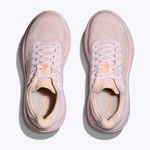 HOKA Bondi 9 Women's Running Shoes Lilac Cream / Tangerine Glow