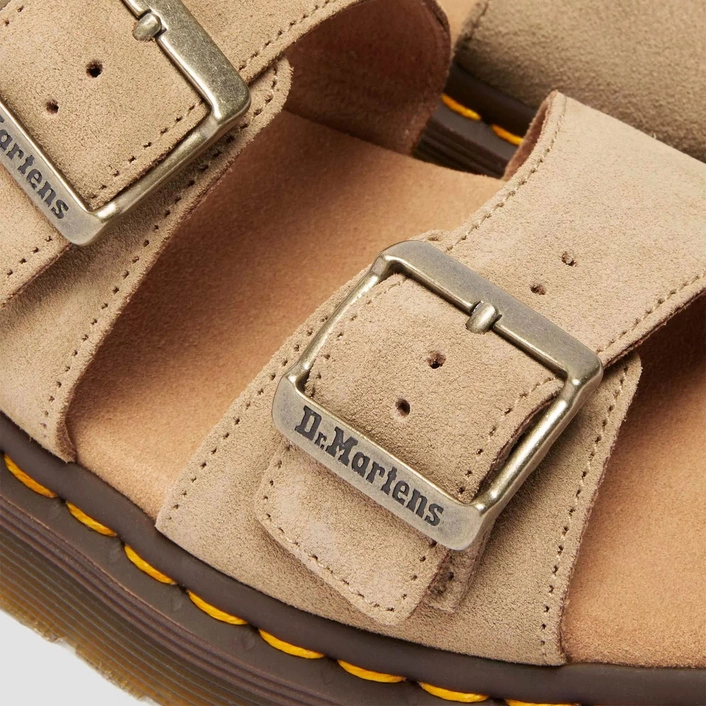 Dr. Martens Slides Josef Suede Light Brown 41083200