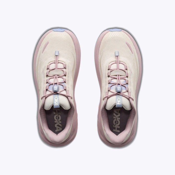 HOKA Clifton 11 GLM GORE-TEX Women's Waterproof Running Shoes Alabaster/Pink Opal