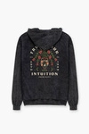 Kaotiko Black Trust Your Intuition Washed Sweatshirt