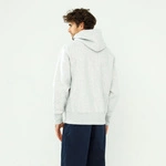 Champion Reverse Weave Script Logo Hooded Sweatshirt Grey