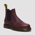 Dr. Martens fur-lined Chelsea boots 2976 Grizzly cherry red 31874600