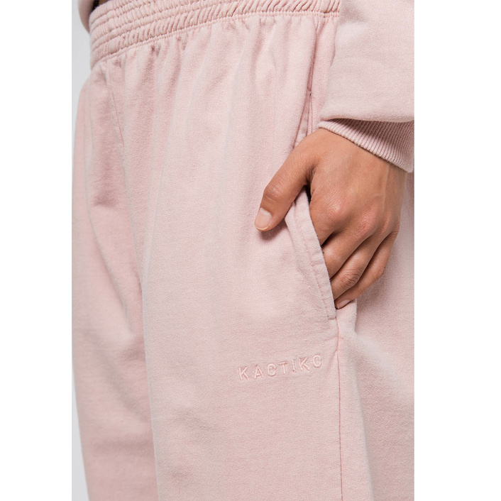 Kaotiko Pink Detroit Washed Jogging Bottoms