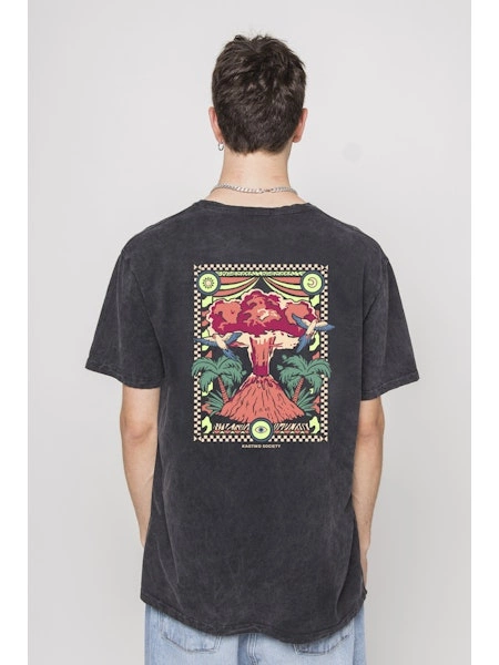 Kaotiko T-shirt M/C WASHED VOLCANIC SYMPHONY AQ042-01-G002