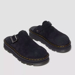 Dr. Martens Platform Mules Zebzag Slingback Suede Black 31657001