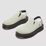 Dr. Martens Platform Mules Zebzag Slingback Suede Green 31937300
