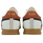 Gola Classics Men's Torpedo Leather Trainers CMB622WX White/Black/Moody Orange