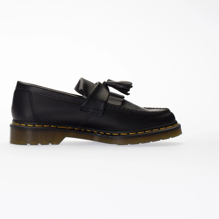 Dr. Martens Tassel Loafers Adrian Yellow Stitch Smooth Black 22209001