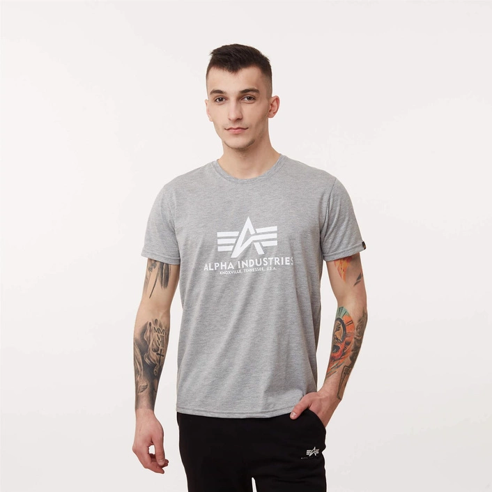 Alpha Industries BASICS T-SHIRT GREY HEATHER