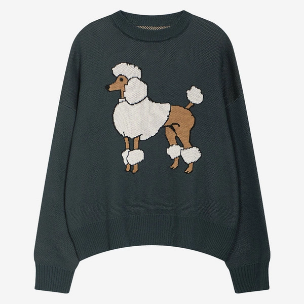 Kaotiko Jersey Poodle Dark Green AR018-01-E002