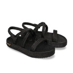 Bohonomad Bahamas Platform Rope Sandal - Black 