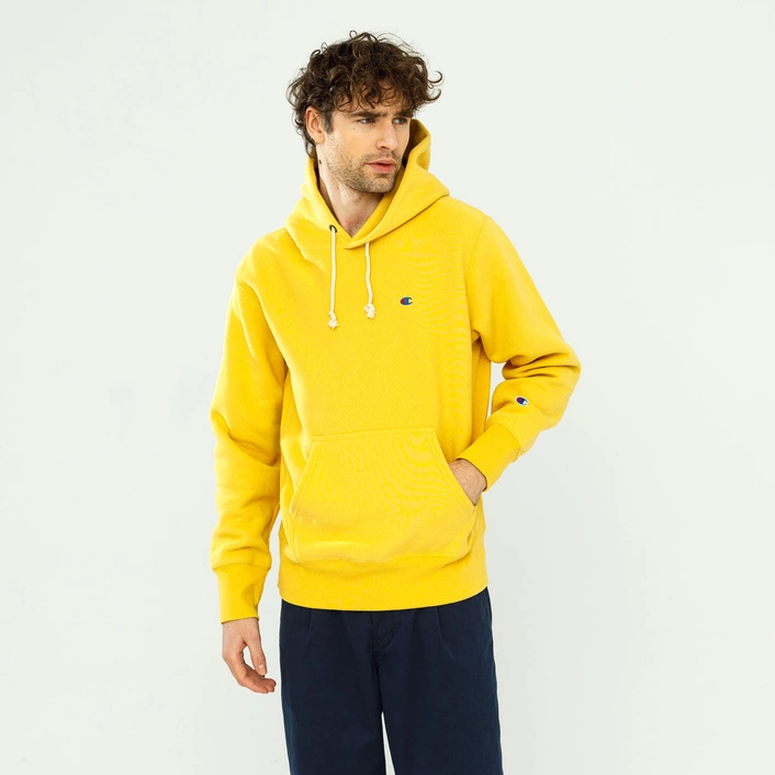 Champion REVERSE WEAVE C LOGO HOODIE GOLD