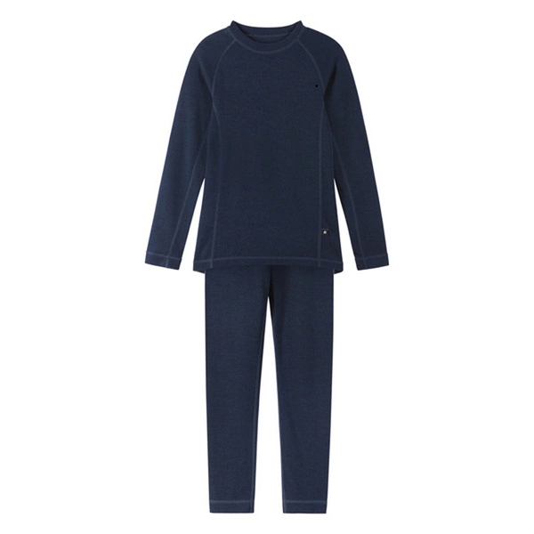 Reima kids' wool thermal underwear set Taitoa navy 5200030C