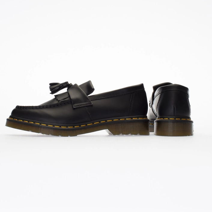 Dr. Martens Tassel Loafers Adrian Yellow Stitch Smooth Black 22209001