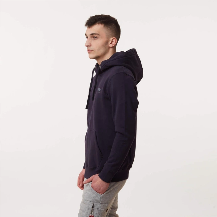 Alpha Industries BASIC HOODY SMALL LOGO REP. BLUE