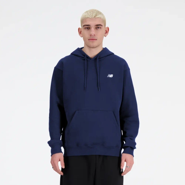 New Balance Men's Small Logo Hoodie MT41508NNY Navy