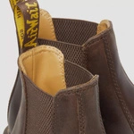 Dr. Martens Chelsea boots 2976 Yellow Stitch Crazy Horse dark brown 27486201