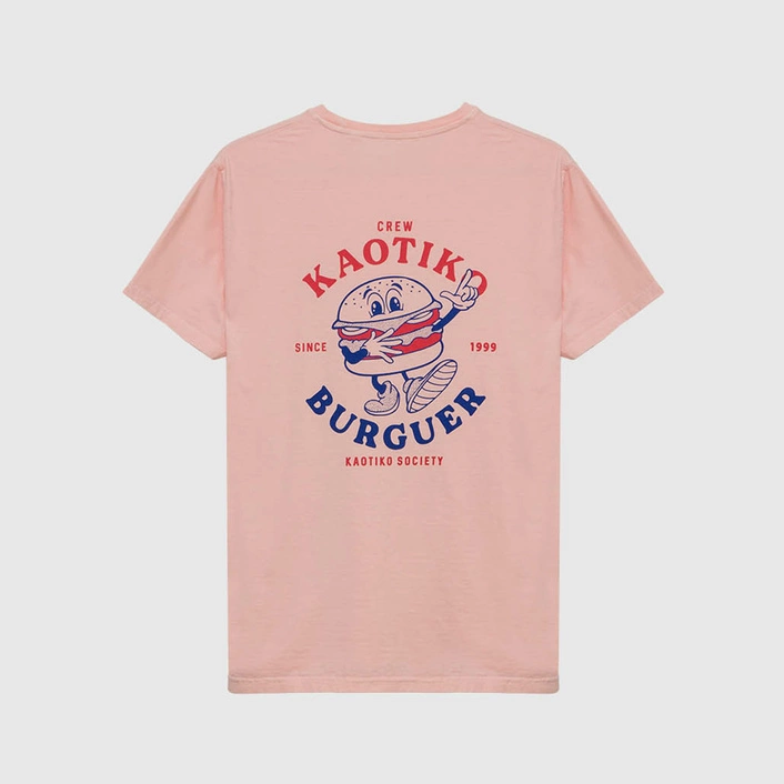 Kaotiko WASHED BURGUER T-shirt