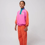 BOBO CHOSES Smiling color block 1/4 zipped sweatshirt