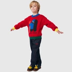 BOBO CHOSES Doggy Mate jacquard jumper RED