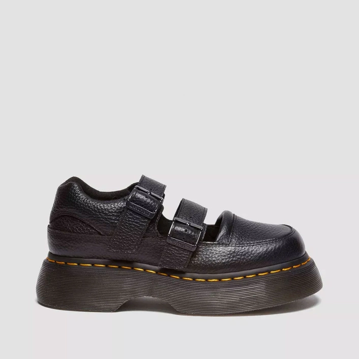 Dr. Martens Mary Jane Shoes Buzz Milled Nappa Women's Black 41061001