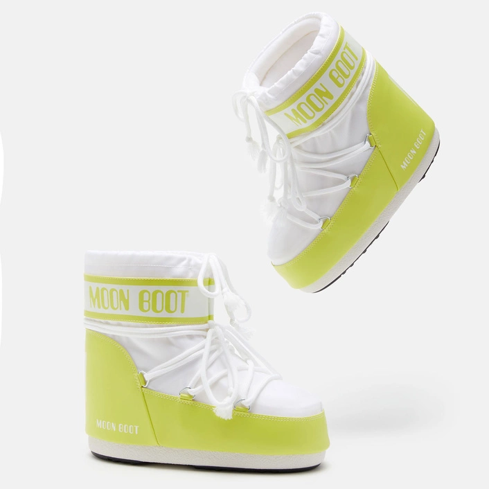 MOON BOOT ICON LOW GREEN NYLON BOOTS