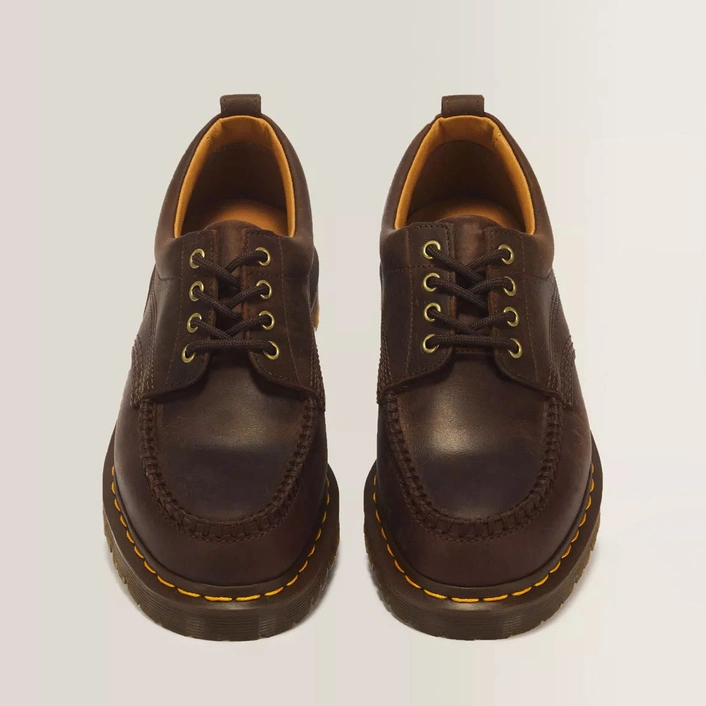 Dr. Martens Shoes Lowell 4 Eye Crazy Horse Dark Brown 43348200
