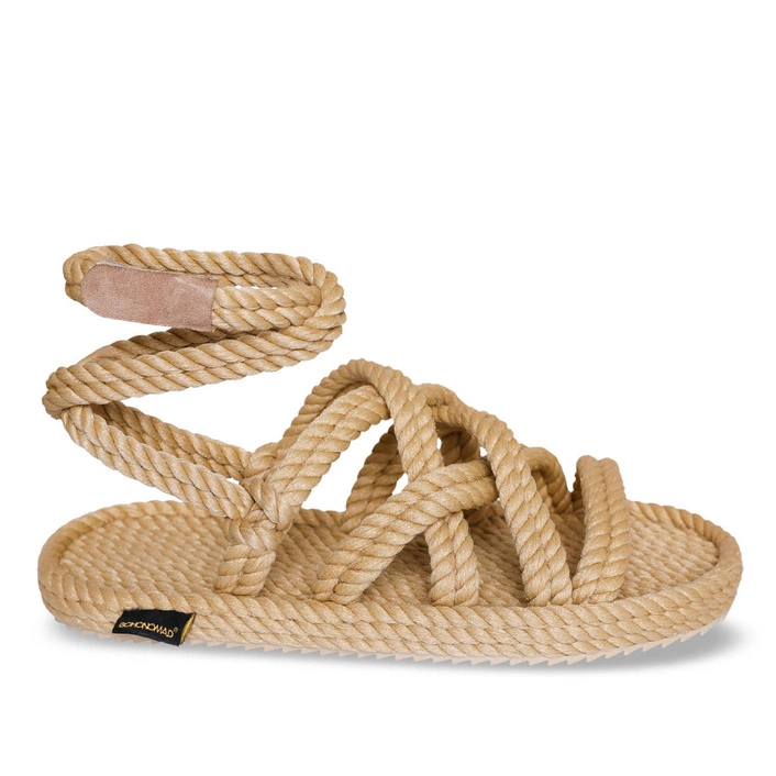 Bohonomad Roma Rope Sandal - Beige