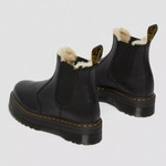Dr. Martens fur-lined platform Chelsea boots 2976 Quad Pisa black 25635001